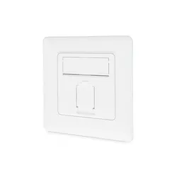 Digitus CAT 6A Klasse EA Netzwerkdose, designkompatibel, geschirmt, Unterputz, 4 Richtungen