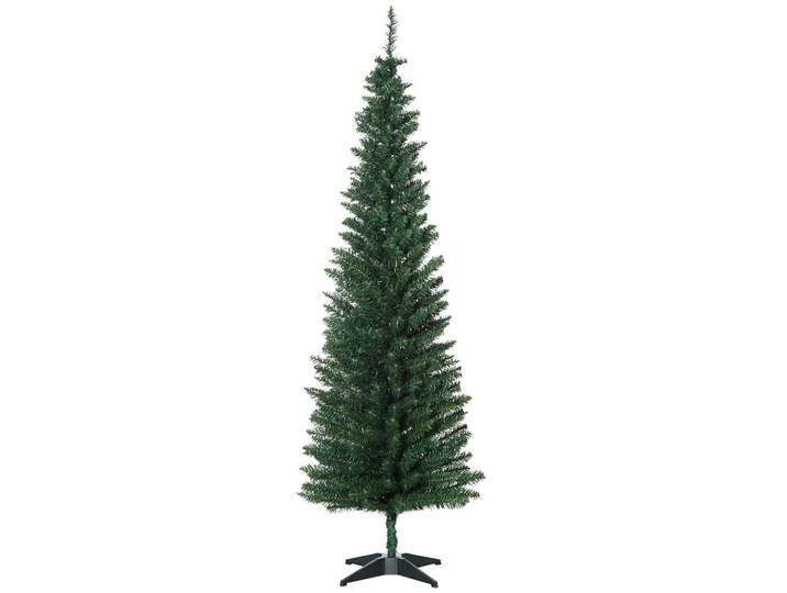 Homcom Weihnachtsbaum 390 Spitzen Tannenbaum mit Kunststoffständer Grün, 180 cm, Dekoration, Weihnachtsdekoration, Christbäume & Zubehör