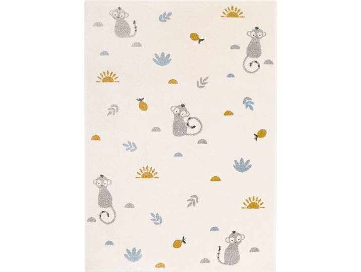 Kinderteppich Hannu Honey Polypropylen Tiermuster 120 x 170 cm
