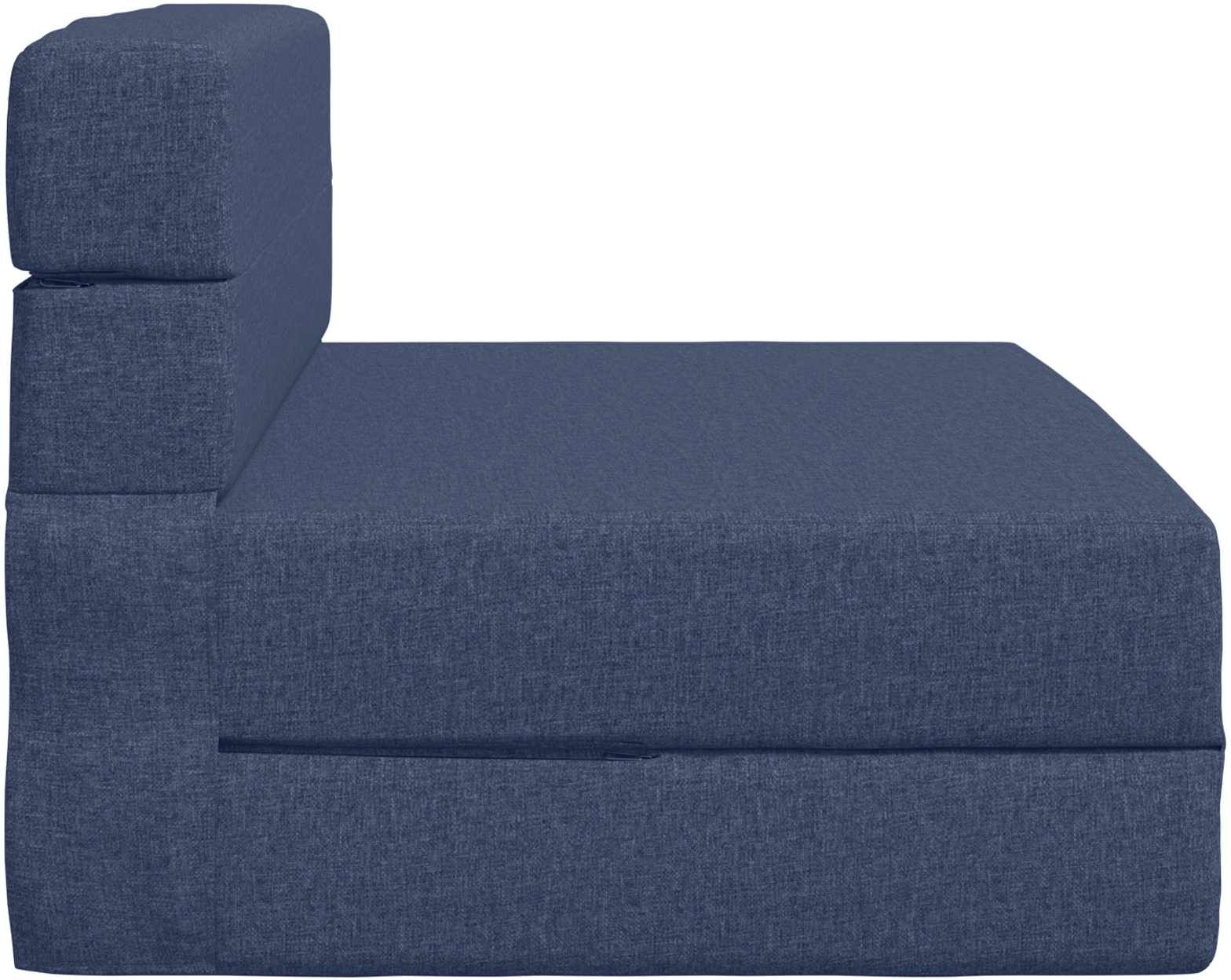 vidaXL Canapé-lit pliable Bleu 70 x 72 x 60 cm Tissu