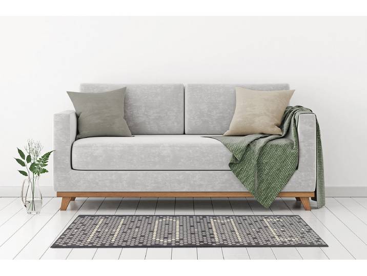 Tapis Living Mat 61 64 x 0 x 168cm Gris/Gris