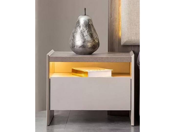 Xlmoebel Nachttisch Stilvolle graue Holz 2er Set e für Ihr Schlafzimmer (Set, 2er Set), Made in Europa