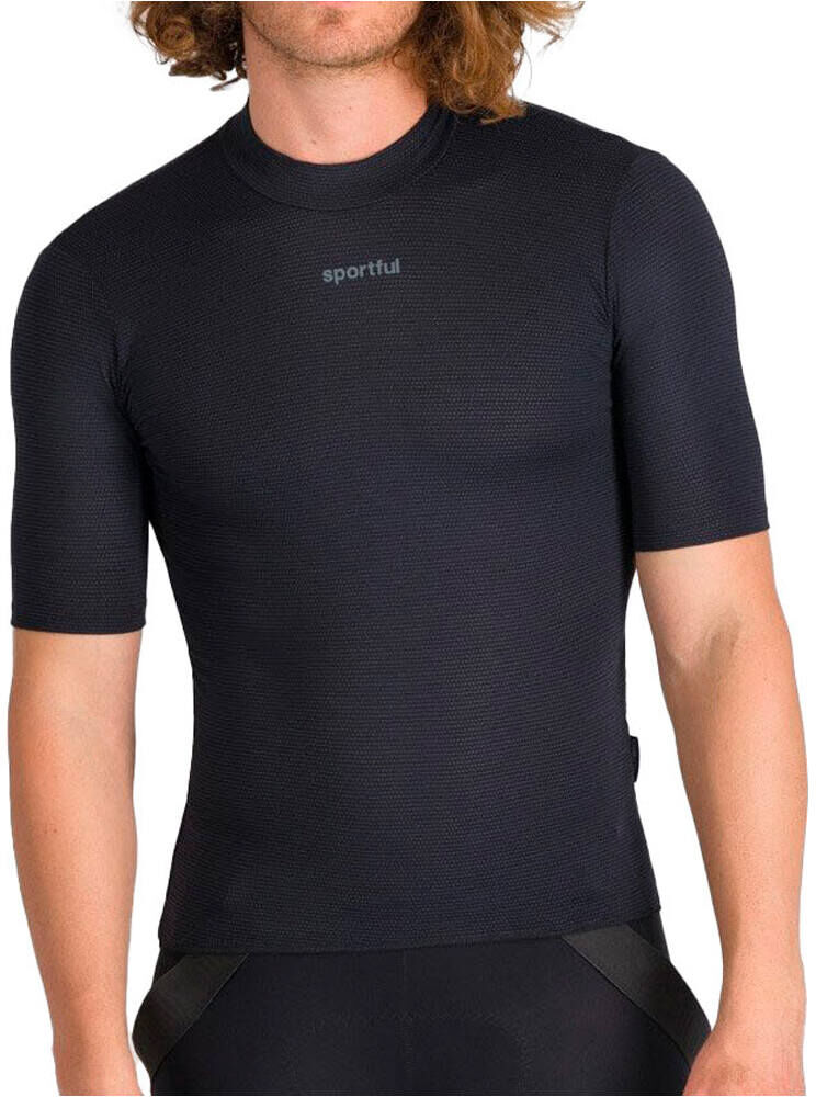 Sportful merino layer camiseta térmica manga corta Negro