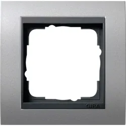 Gira Event Rahmen, 1f, aluminium, Kunststoff, Unterputzmontage, Thermoplast, 021106