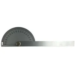 RS PRO, Winkelmesser, Nonius Winkelmesser 0 - 180° 195 mm mit Schmiege, metrisch/zöllig, Stahl