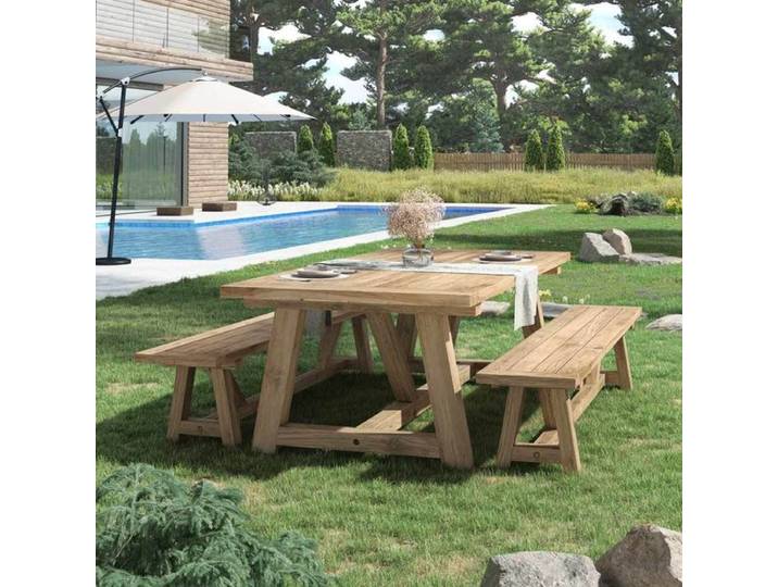 OUTLIV. Marbella Gartenmöbel-Set 3-tlg. Tisch 240x110cm