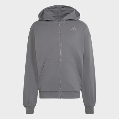 Kapuzensweatshirt ADIDAS SPORTSWEAR "M AK SL FZ", Herren, Gr. XXL, grau (grefiv), Obermaterial: 100% Baumwolle, normal, Rundhals, angesetztes Bündchen, Sweatshirts, sportliches Kapuzensweatshirt, schwere Stoffqualität, mit Kapuze