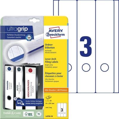 AVERY Zweckform Ordnerrücken-Etiketten, 61 x 297 mm, 10 Bl.