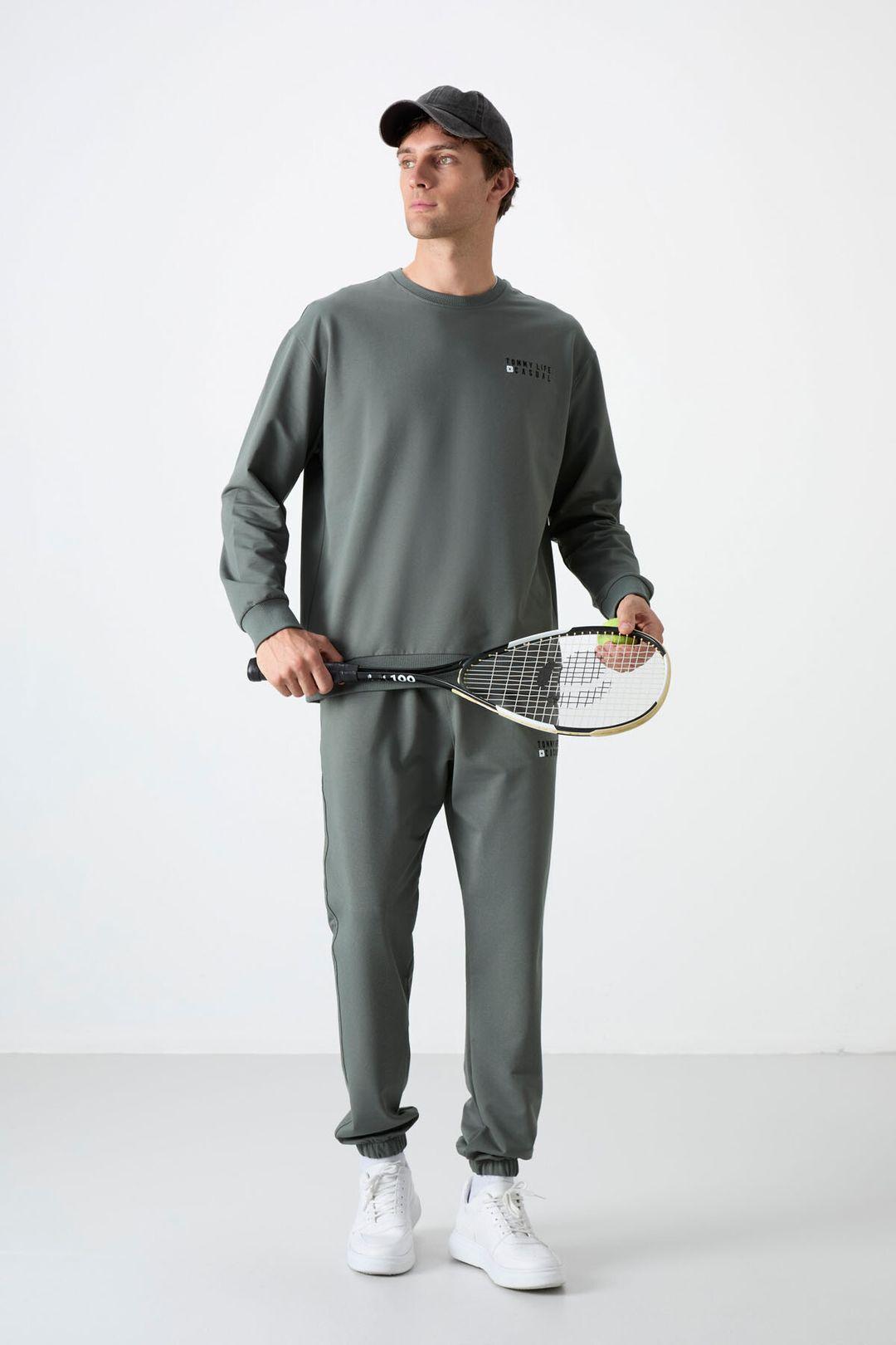 Herren Oversized Sweatshirt- und Hosen-Set