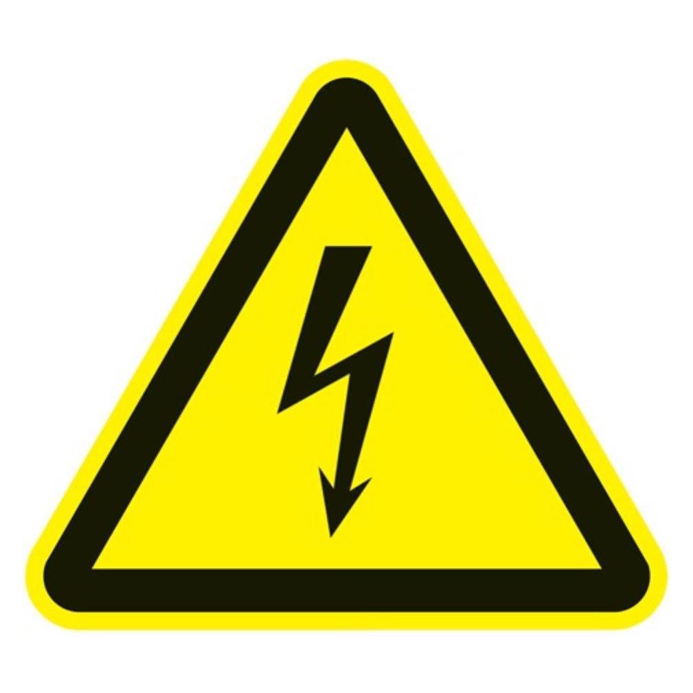 HP Autozubehör Warnzeichen ASR A1.3/DIN EN ISO 7010 200 mm Warnung vor Spannung Kunststoff (3000277650)