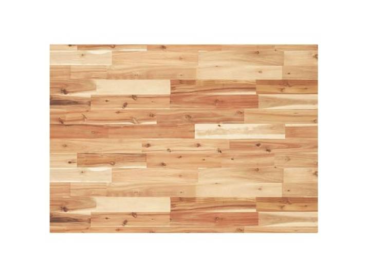WXGTBKPR Tischplatte Akazie Massivholz 100x70x4 cm Öl-behandelt Braun Einzigartige Maserung, Hohe Stabilität, Für Innen- & Außenbereich