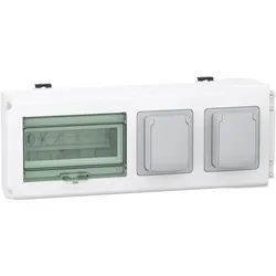 Schneider Electric KNB32CP11F KN Abgangsadapter, 32A, leer f. 8 Teilungseinheiten + 2 NF Steckdosen