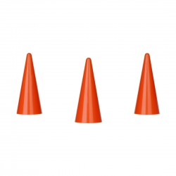 Halmakegel.com Spielfigur Kegel - stapelbar - orange - Kunststoff - 35 x 15 mm 255097