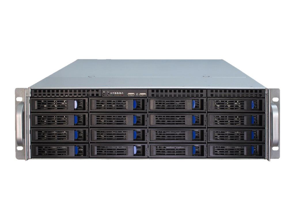 Inter-Tech 3U-3416, Rack, Server, Schwarz, ATX, EATX, micro ATX, Mini-ITX, SSI EEB, Stahl, HDD, Netzwerk, Leistung, Temperatur