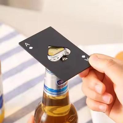 Uplifted Goods Stainless Steel Spades A Winemaker Bottle Opener Playing Cards Bottle Opener Credit Card Beer Bottle Opener 10pcs Set