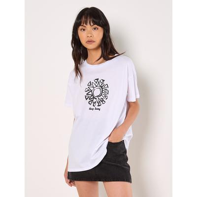 T-Shirt APRICOT "Immer sonnig T-Shirt", Damen, Gr. S (36), schwarz, Obermaterial: 100% Baumwolle CO., unifarben, Tops T-Shirt