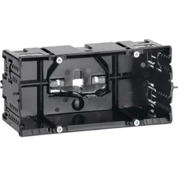 HAGER Geräteeinbaudose GEB-K 2-fach Rückwand GLS55002 60mm schraub Zugentlastung