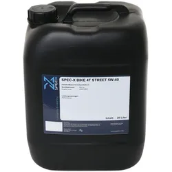 Spec-X Motoröl Bike 4T Street 20 Liter 5W-40 HC-Synthese