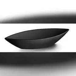 LACOR ovaler Brunnen CLASSIC schwarz Melamin-Präsentationsschale 32x12 cm 63567