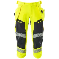Warnschutz Stretch Handwerker-Piratenhose "ACCCELERATE SAFE" - C45 - gelb/schwarzblau