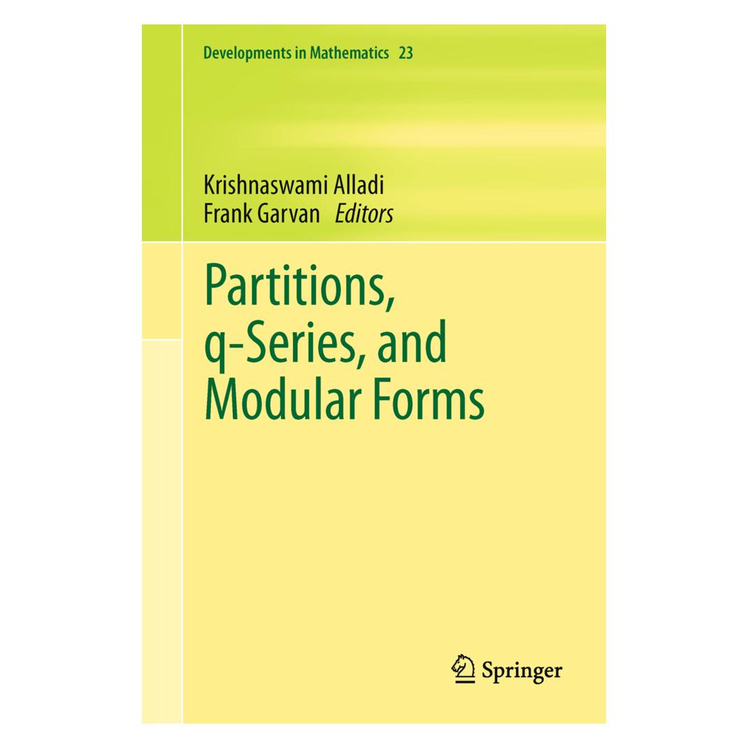 Springer Partitions, q-Series, and Modular Forms (Englisch, Softcover, Frank Garvan, Krishnaswami Alladi) (55541351)