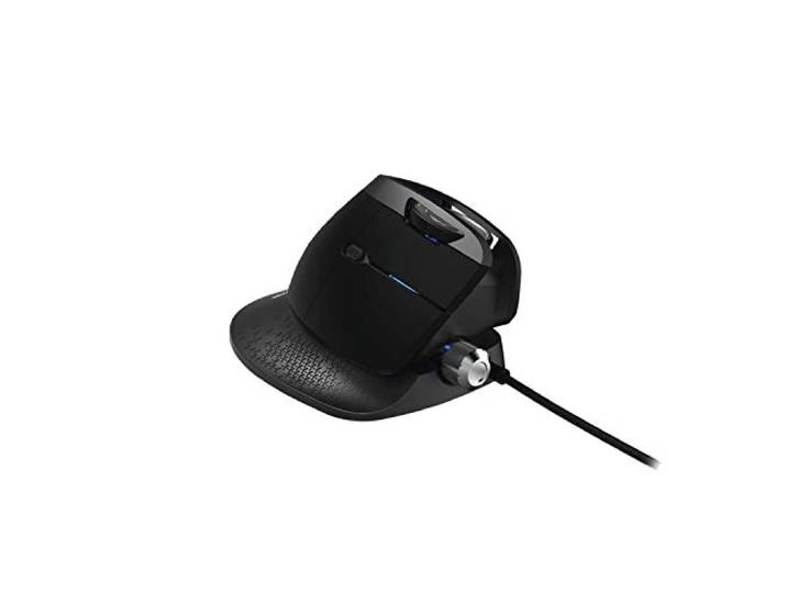 Urage V3rtikill, gaming-muis (1000 Hz, USB, bekabeld, 2 meter, 4000 dpi, verticaal) zwart/blauw/rood