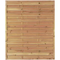 T&J Sichtschutzzaun Maxi-Massiv Sichtschutz Lamellenzaun, 150x180 cm
