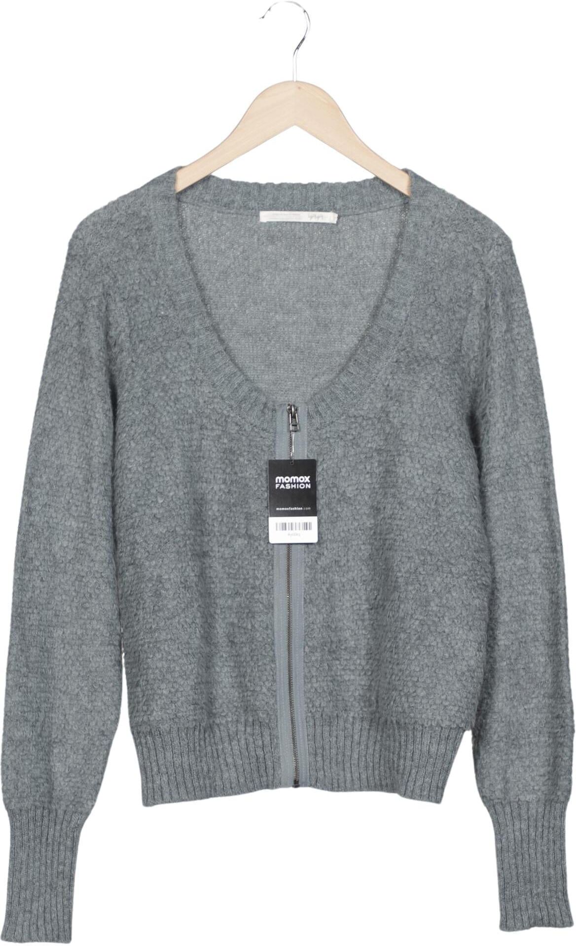 Yaya Damen Strickjacke, Grau, Gr. XL, Mohair / Synthetik - Second Hand