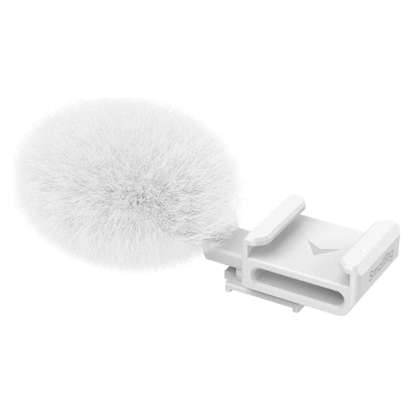 SmallRig Cold Shoe Adapter with Furry Windscreen (White) for Sony ZV series cameras 4734 (4734)