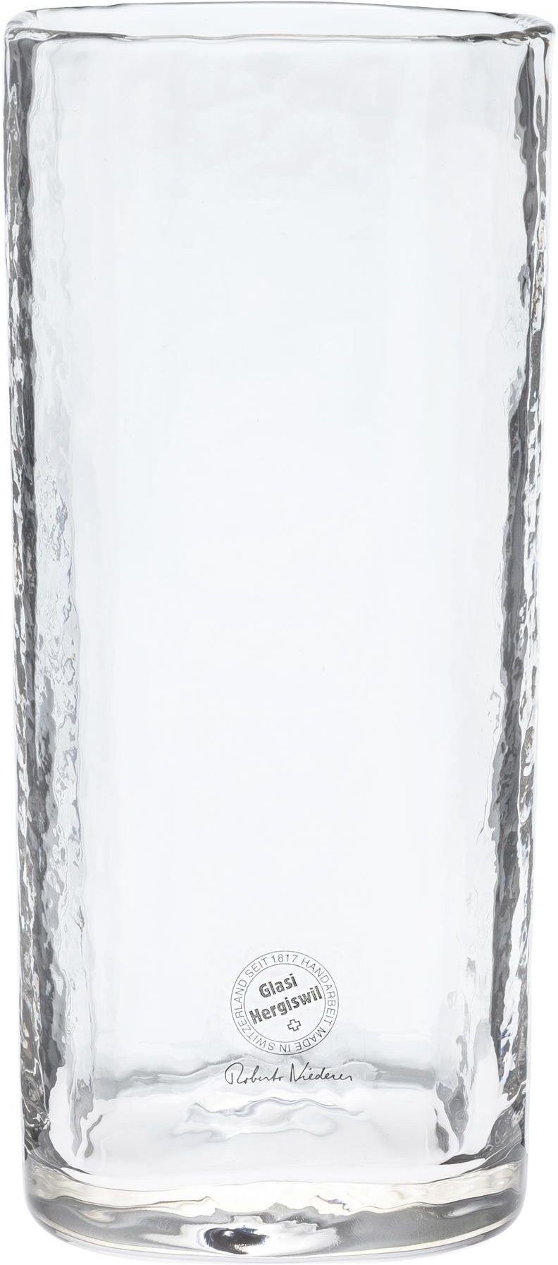 Dekovase GLASI HERGISWIL "Brindisi gross, 20 cm, Glasi Hergiswil", transparent, B:9cm H:20cm, Glas, Vasen, Dekovase transparent B/H/T: 9cm x 20cm