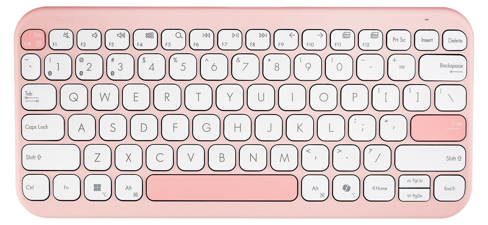 Asus KW100 Tastatuur, Roze, Duits Layout