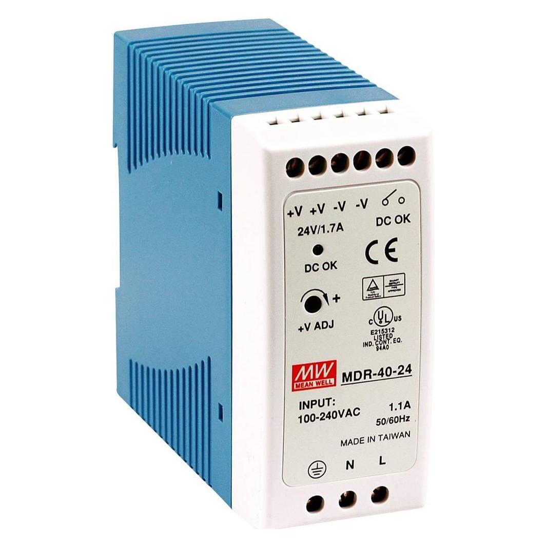 MeanWell Mean Well MDR-40 series MDR-40-48 - Netzteil (DIN-Schienenmontage möglich) (MDR-40-48)