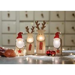 Hellum LED-Holz-Rentier 524659