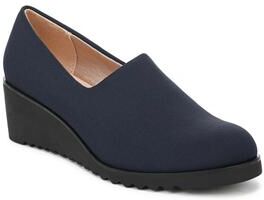 Women's Ziva Wedge by LifeStride in Lux Navy (Size 5 M)