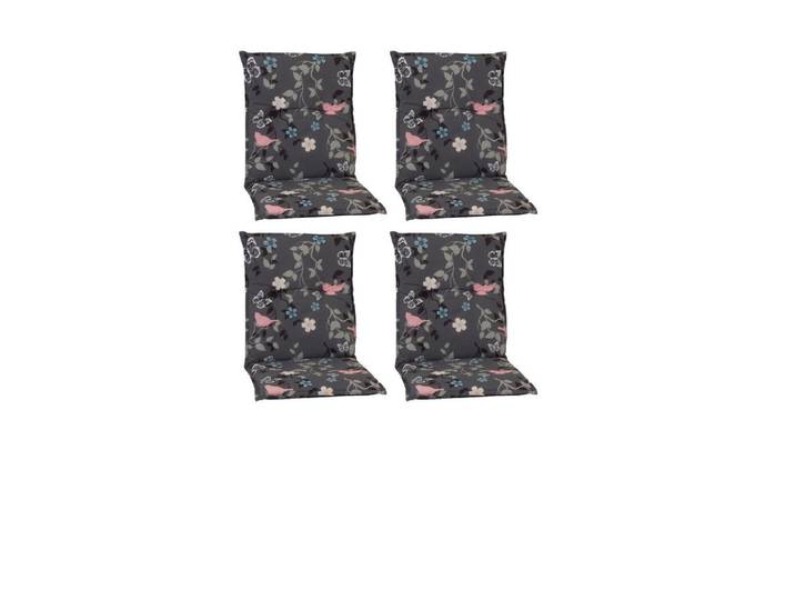 Gardenson Sesselauflage, Grau, Textil, Vogel, Füllung: Schaumstoff, Fleece, 50x6x100 cm, mittels Bändern zu befestigen, mittels Gurtband zu befestigen, bügelfrei, formstabil, für den Aussenbereich geeignet, wetterfest, Gartenmöbel, Gartenkissen & Auflagen, Sesselauflage
