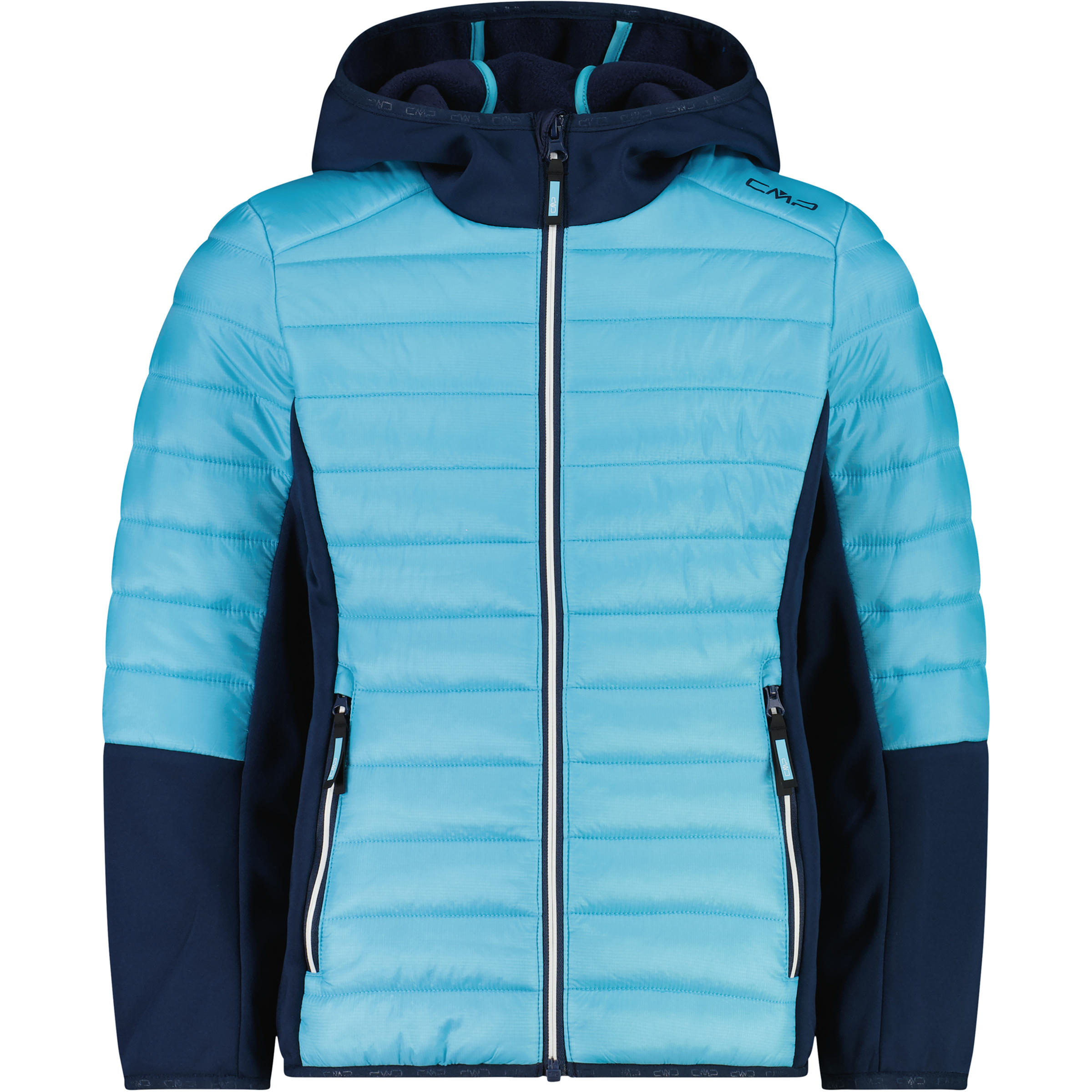 CMP Hybrid Kinder Isolationsjacke blau Größe 104 Trekking Wasserabweisend Wasserabweisend