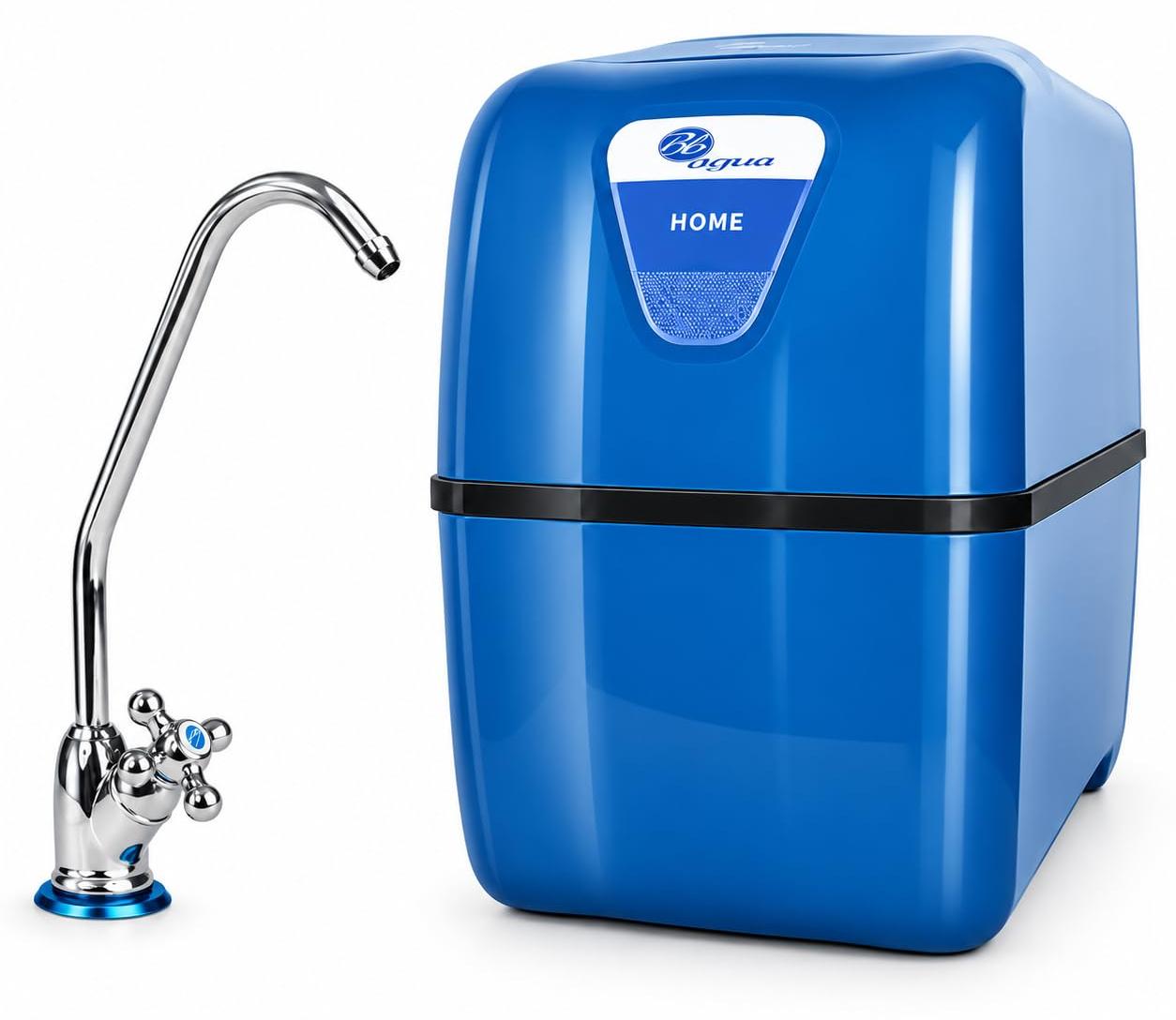 Wasserfilter mit Umkehrosmose - 8 Liter Fassungsvermögen - Unterbauinstallation