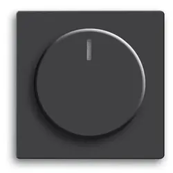 Drehknopf Dimmer sw mt Lichtausl Kontrollfenster/Lichtauslass