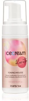 Inebrya Keratin Toning Mousse Espuma regeneradora para cabelo s keratinem 150 ml. Keratin Toning Mousse