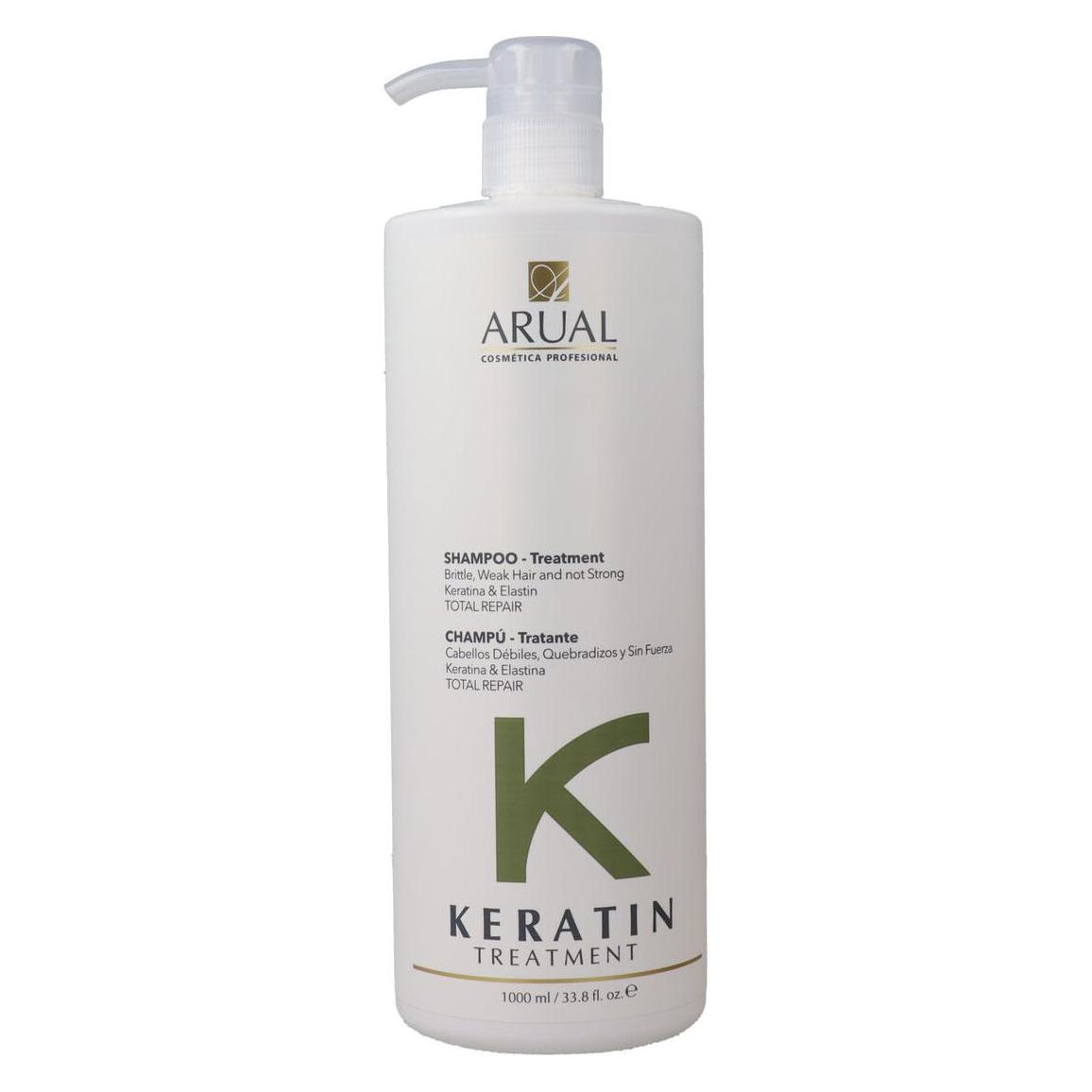 Arual Keratin Shampoo 1l Each Packed 1 X 1050 G (Flüssiges Shampoo, 1000 ml) (8436012782825)