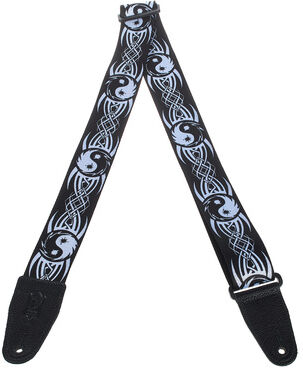Levys "Poly Strap 2" Ying Yang" Schwarz und Weiß