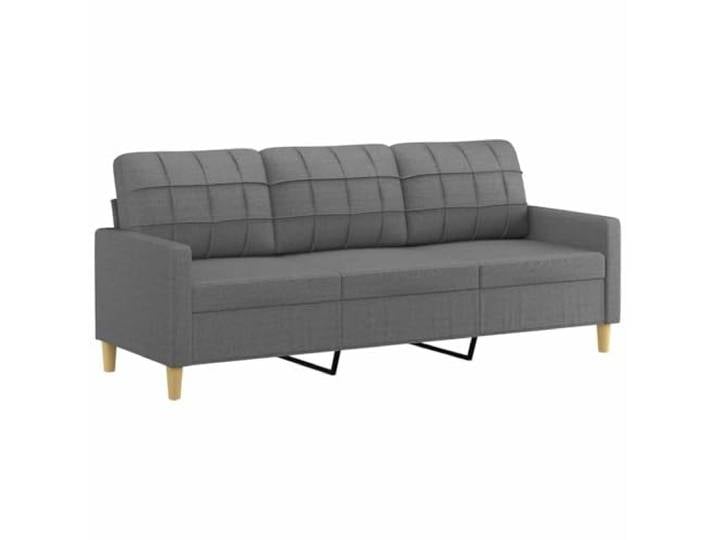 vidaXL 3-Sitzer-Sofa Dunkelgrau 180 cm Stoff