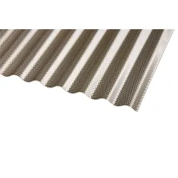 Polycarbonat Wellplatten bronce Wabenstruktur Sinus 76/18 2,6 mm – Hagelsicher 1045 x 3500
