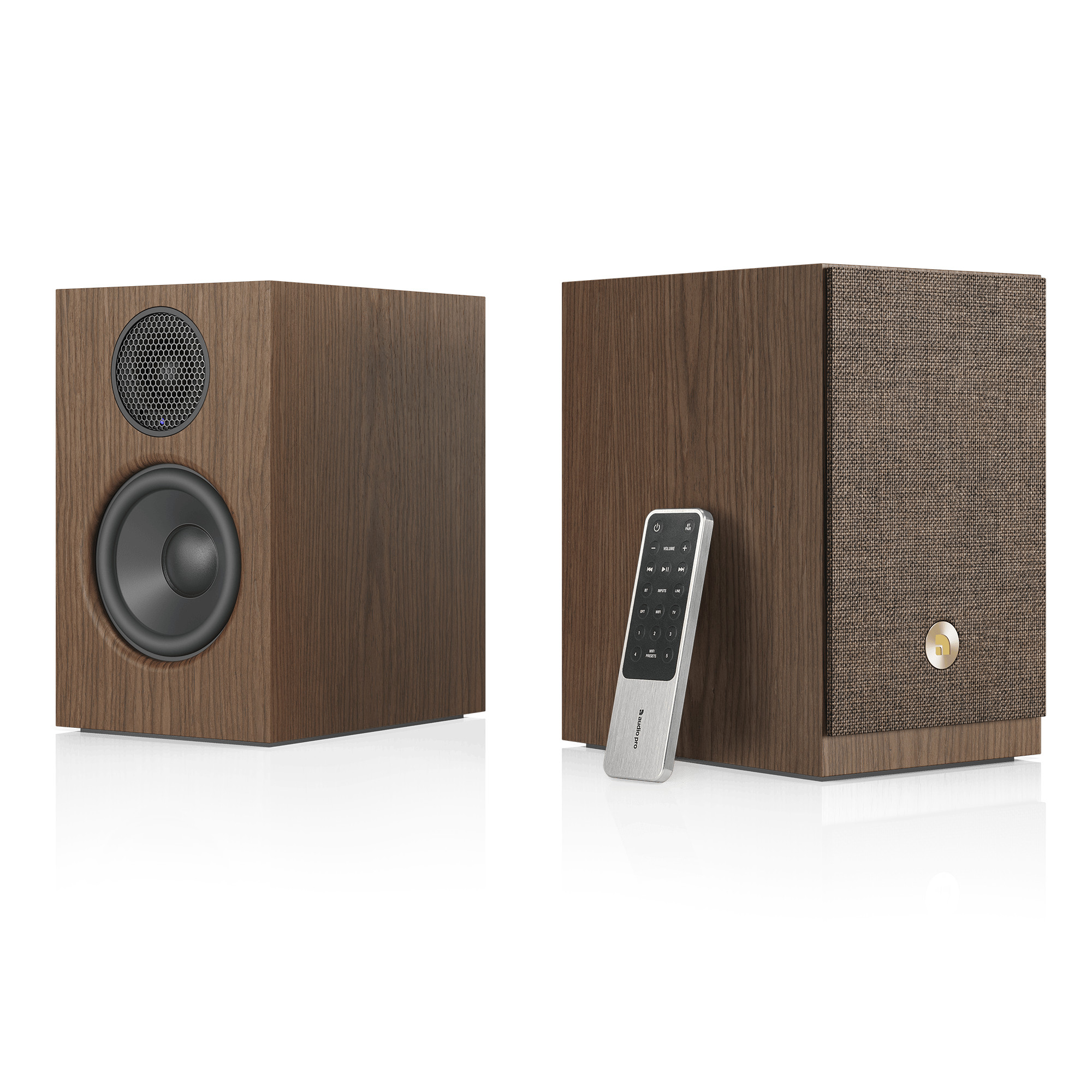 Audio Pro A28 W Multiroom-Regallautsprecher walnuss APA28WWN