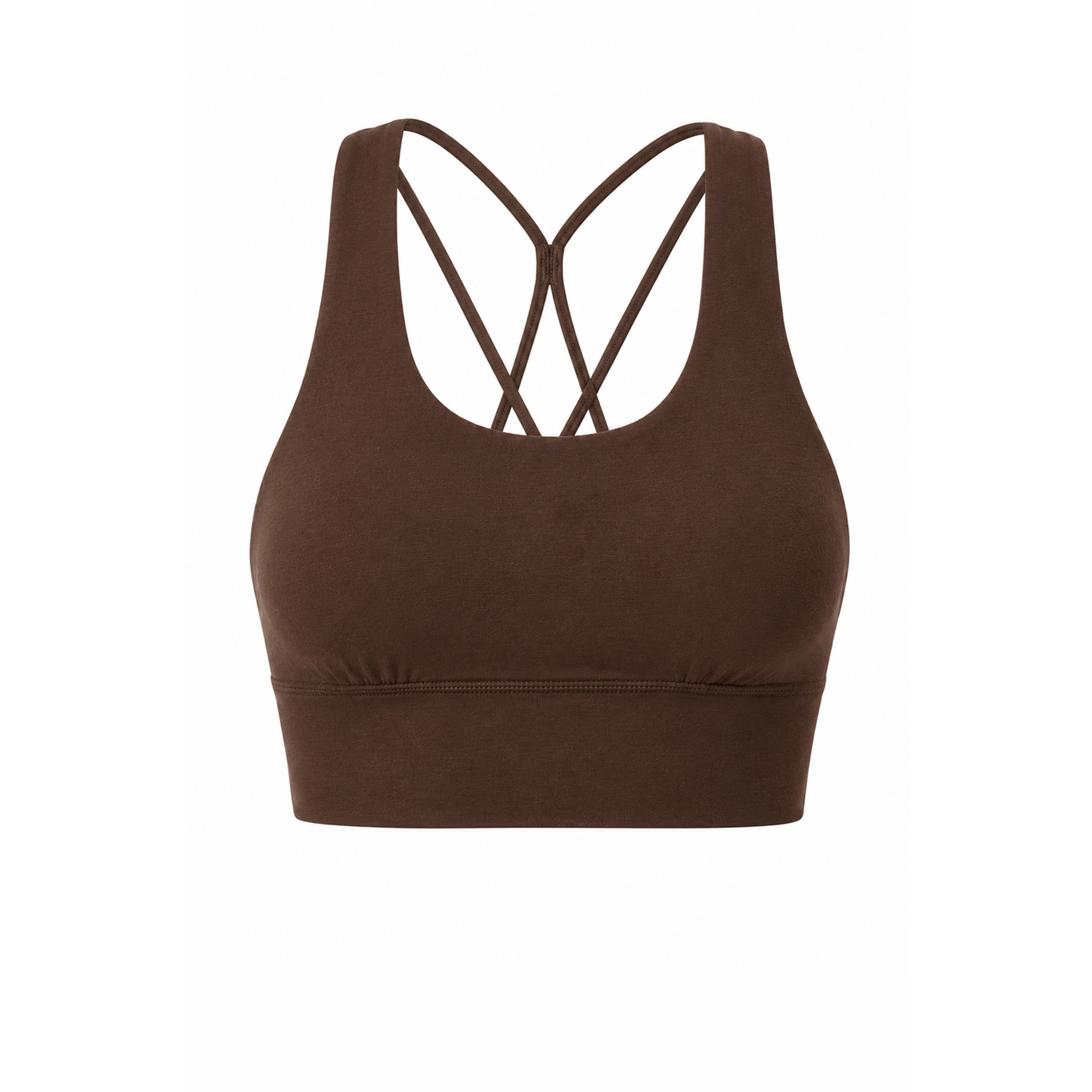Mandala New Studio Sport BH Damen Sport-BHs beige Größe L Hautfreundlich Lyocell (Tencel)