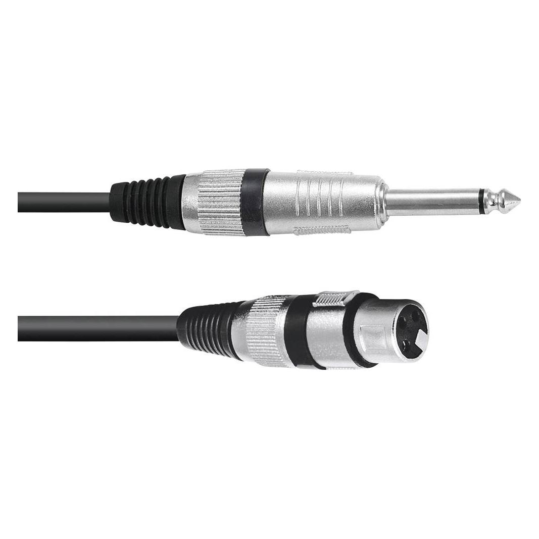 Omnitronic Adapterkabel XLR(F)/Klinke mono 0,9m sw (0.90 m, XLR Kabel) (3022516L)