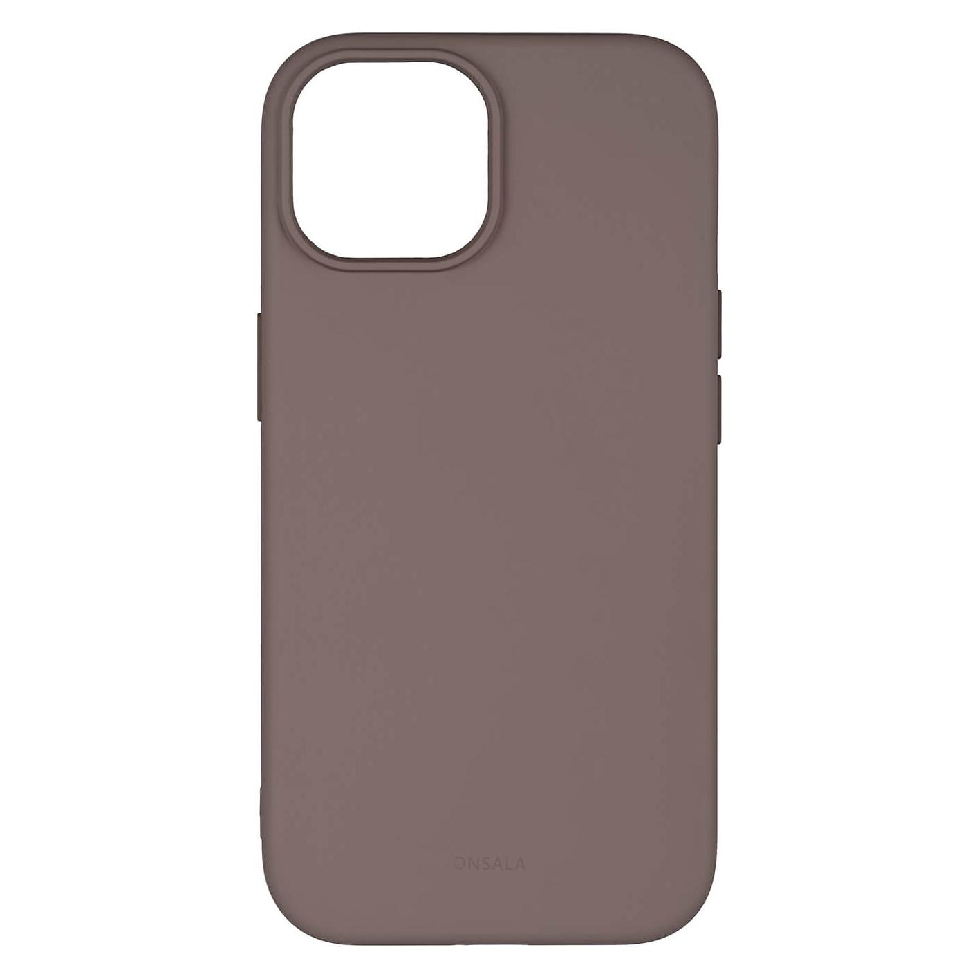 Onsala Rückseite Sil Touch Recycled MagSerie iPhone 13/14/15 Schokolade (Apple iPhone 13, Apple iPhone 14, Apple iPhone 15) (664248)