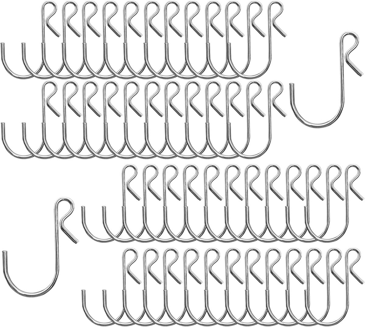 Multifunctionele S-vormige ophanghaken voor keuken en badkamer, 4,5 cm