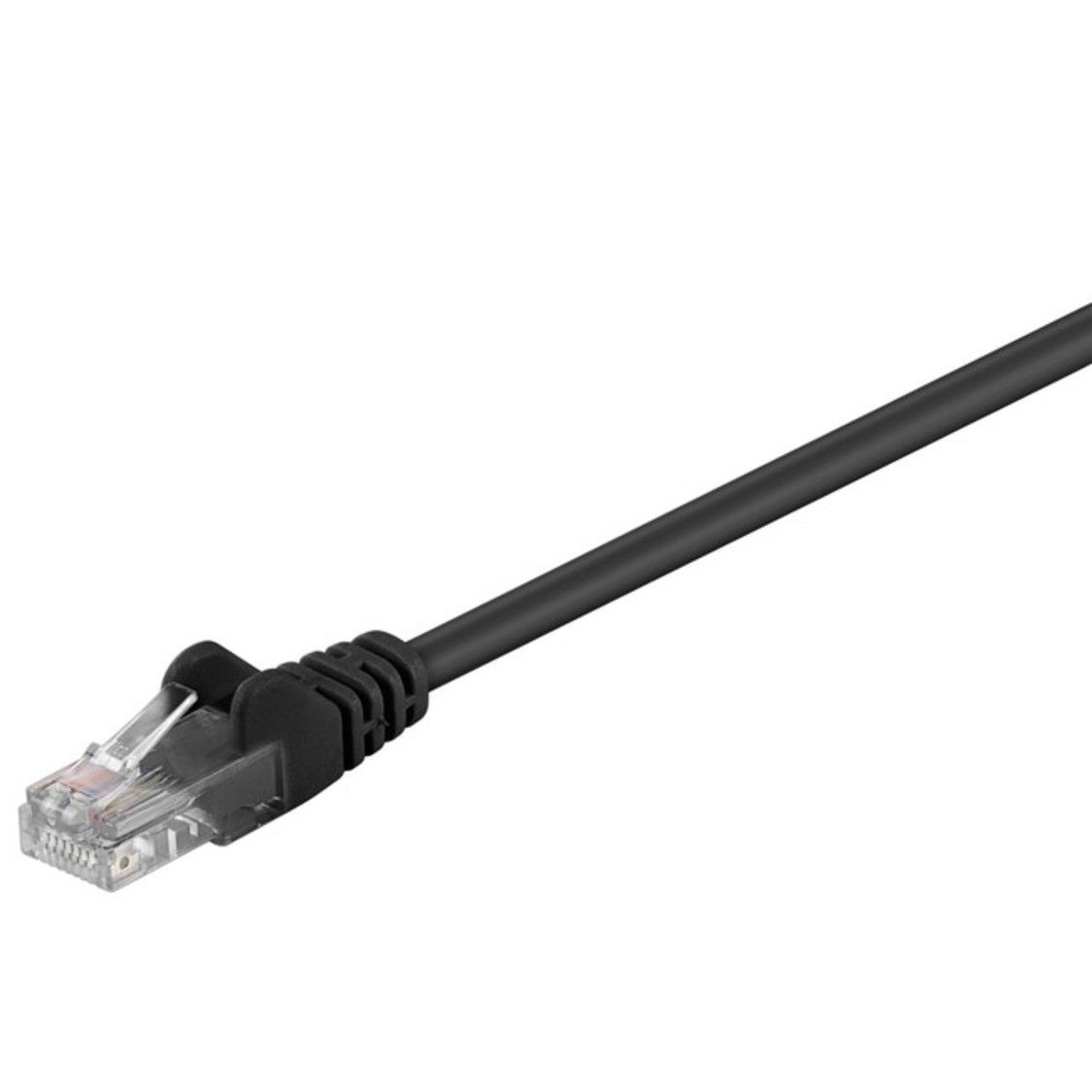 Goobay Patchkabel Cat 5 U/UTP, zwart, 1 meter