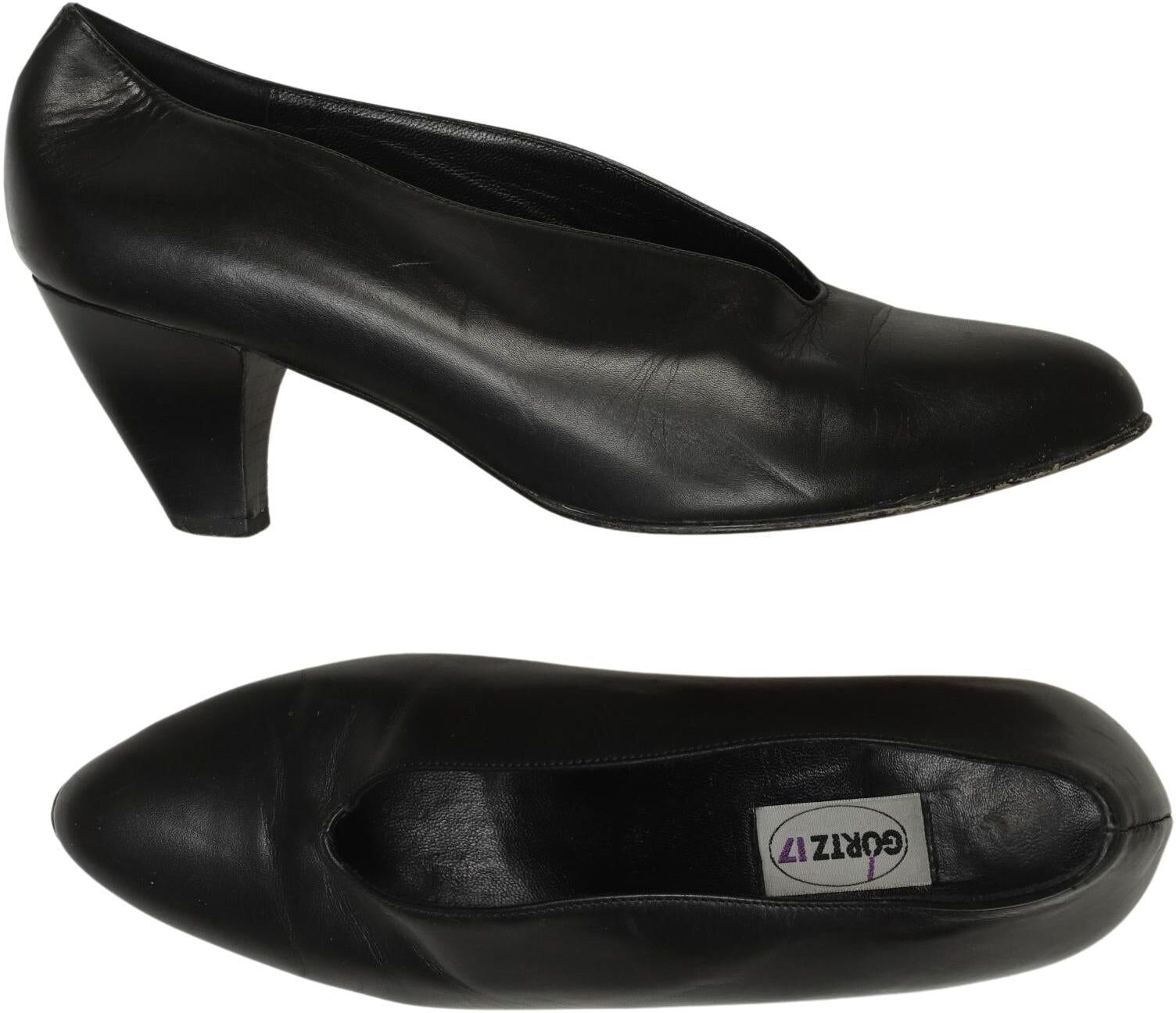 Goertz Schuhe Damen Pumps, Schwarz, Gr. EU 38, kein / Etikett - Second Hand